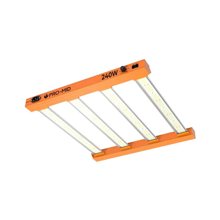 Painel de LED Quantum Barra 240W PRO-MID Chips Samsung LM283B - Cultivo Indoor