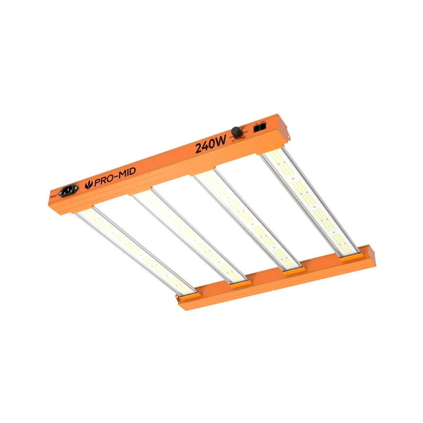 Painel de LED Quantum Barra 240W PRO-MID Chips Samsung LM283B - Cultivo Indoor