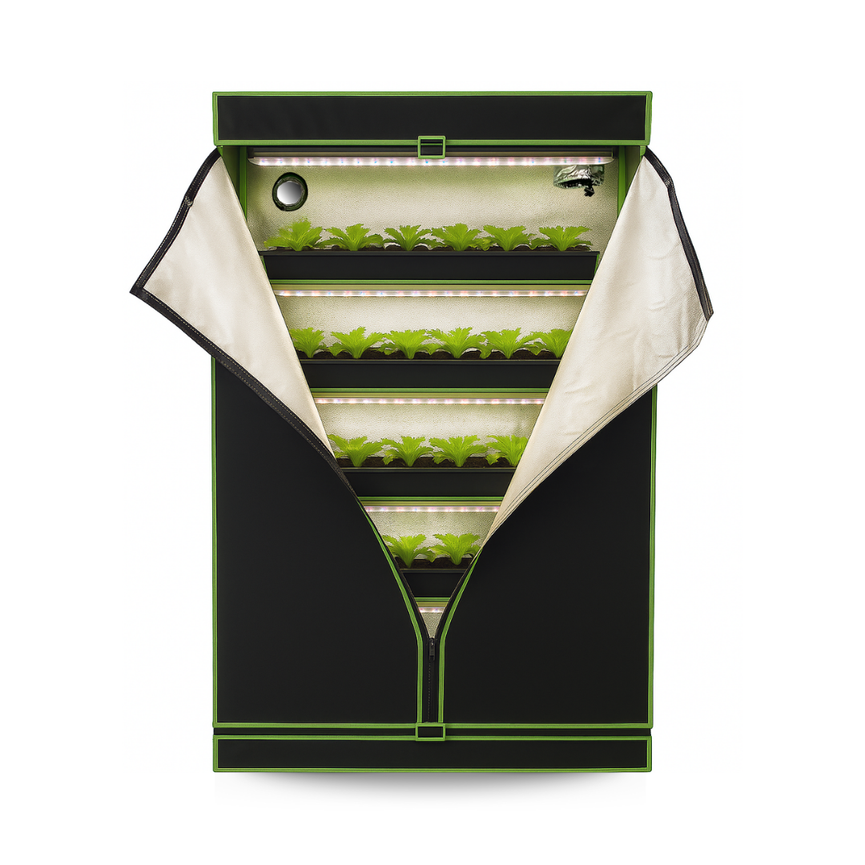 Estufa Propagação 120x40x200cm Indoor Tecido Mylar Refletivo