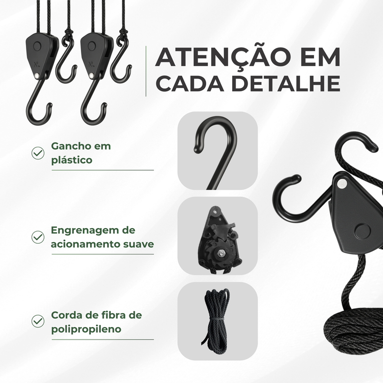 Suporte Hanger Gancho de Plástico Pendurar Grow
