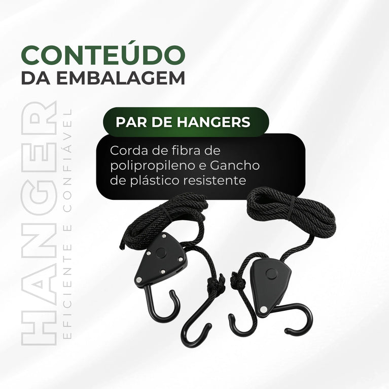 Suporte Hanger Gancho de Plástico Pendurar Grow