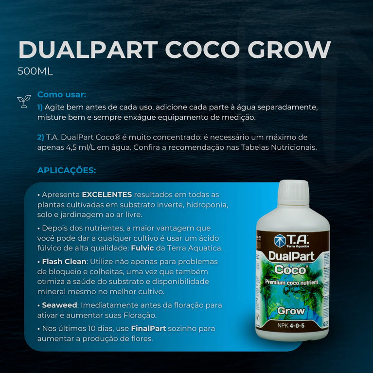 Fertilizante Terra Aquatica DualPart Coco Grow