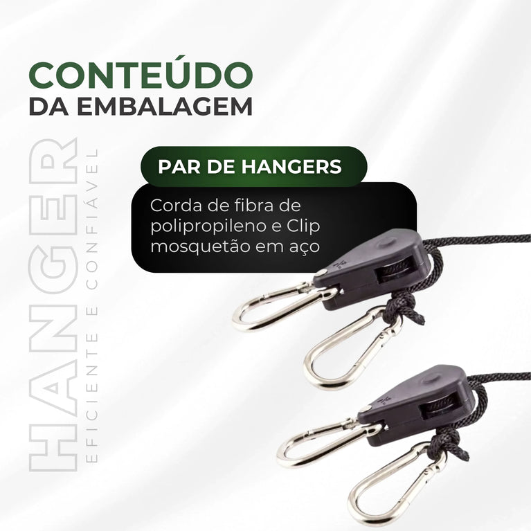 Suporte Hanger Gancho De Metal com Catraca Grow