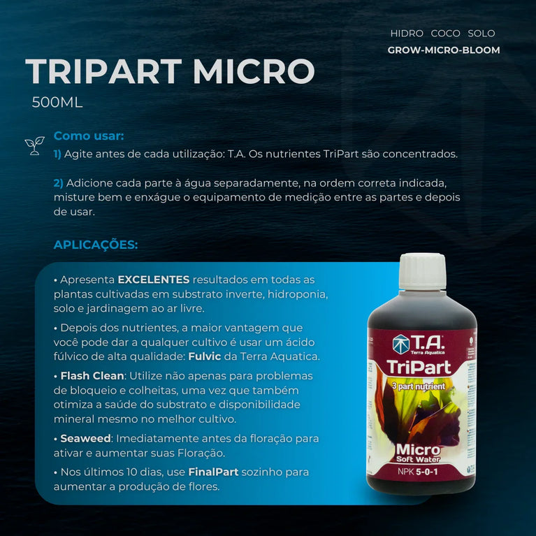 Fertilizante Terra Aquatica TriPart Micro