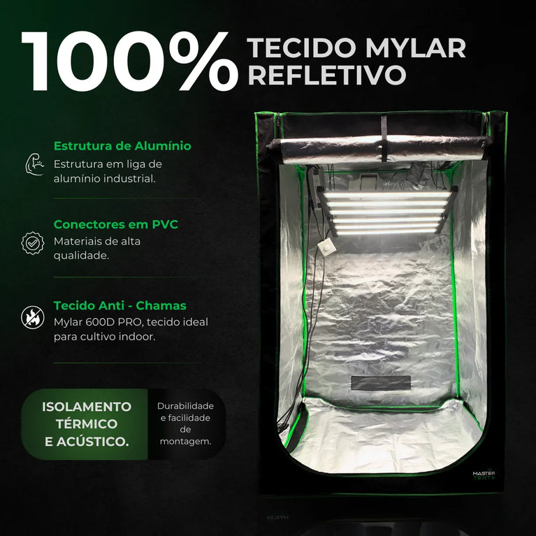 Kit de Cultivo Estufa Tenda 150x150x200 + Quantum Barra Qb 720W Samsung LM283B+