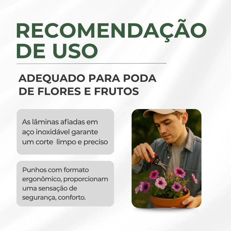Tesoura Trimming para Poda Jardim - Cultivo Indoor Grow
