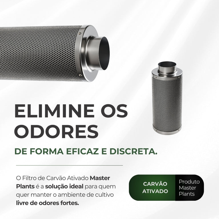 Kit Cultivo Grow Completo Estufa 60x60x160cm + LED Qb 65W Samsung LM283B + Exaustor 100MM Branco + Filtro 100mm 300m³
