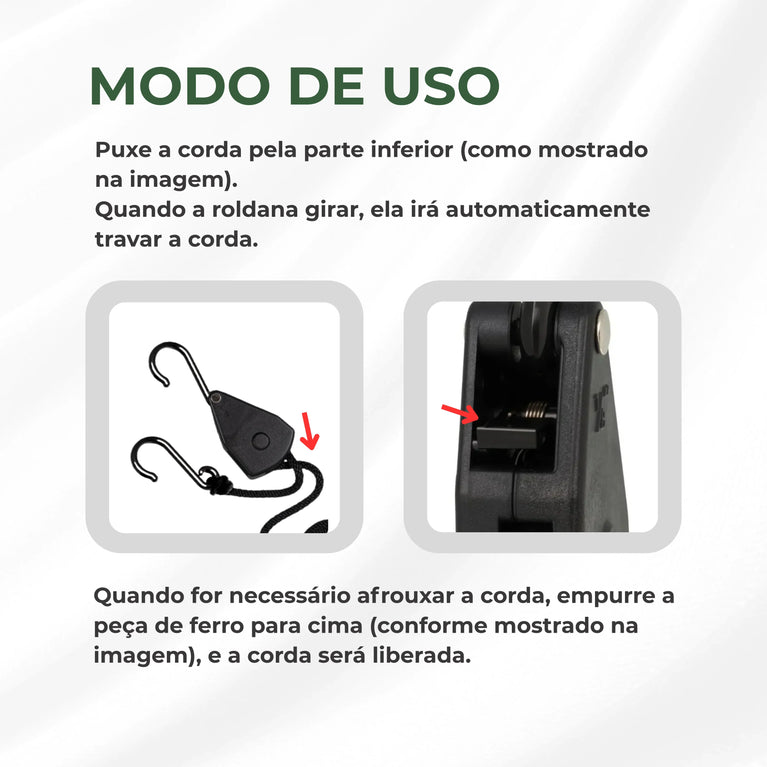 Suporte Hanger Gancho de Plástico Pendurar Grow