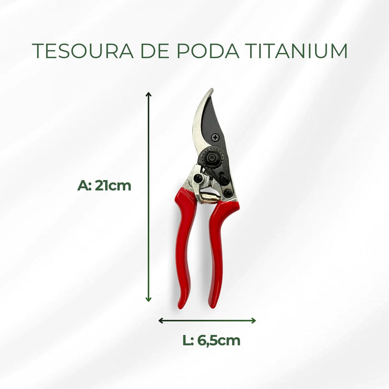Tesoura de Titânio para Poda Galhos Jardim - Cultivo Indoor Grow