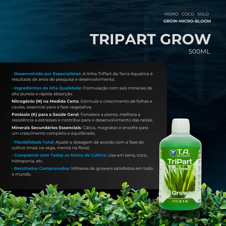 Fertilizante Terra Aquatica TriPart Grow