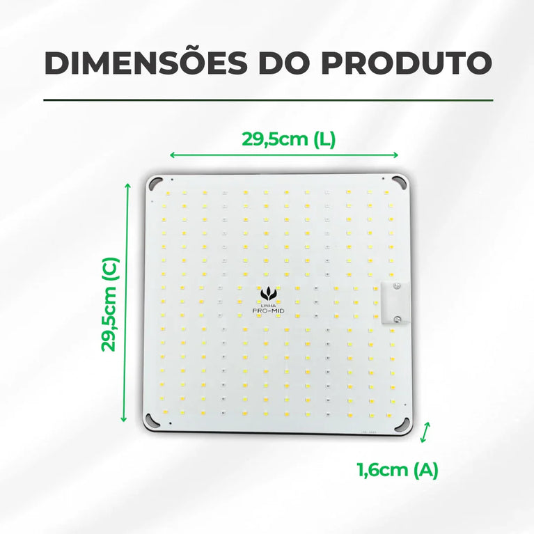 Painel de LED Quantum Board 65W PRO-MID Chips Samsung LM283B - Cultivo Indoor