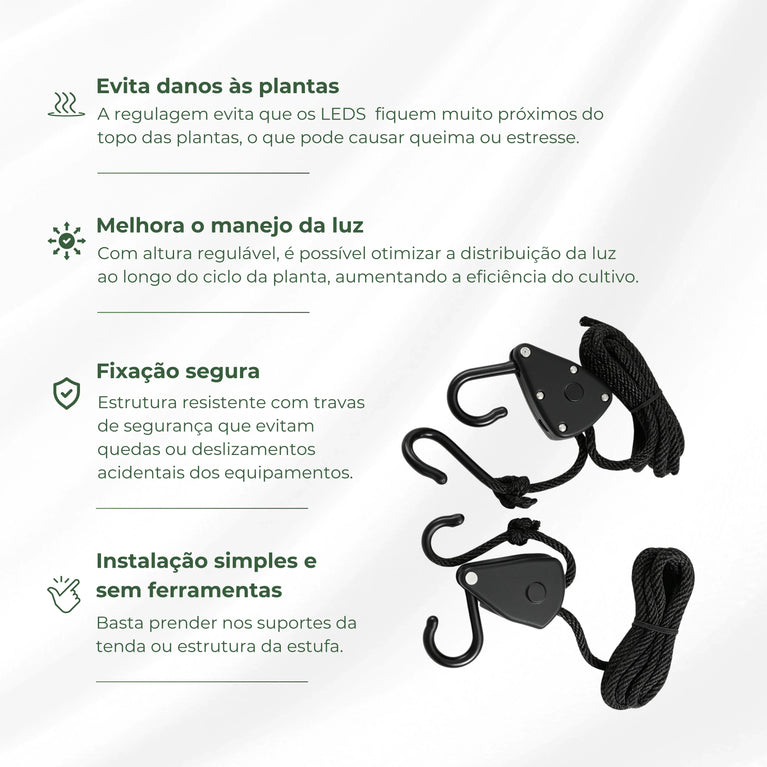 Suporte Hanger Gancho de Plástico Pendurar Grow