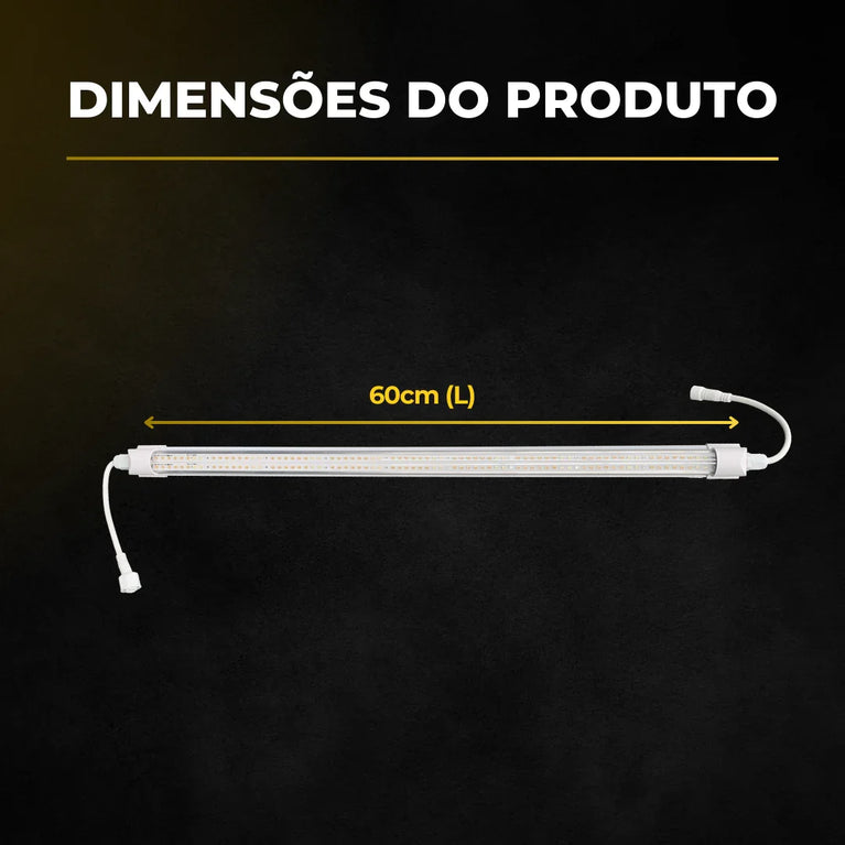 Luminária Led 20W 60cm Master Plants Hortiled Warm White