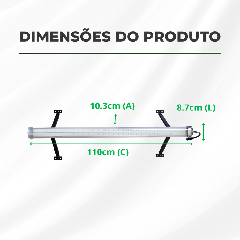 UNDERCANOPY LED 120W – Iluminação Complementar para Cultivo Indoor