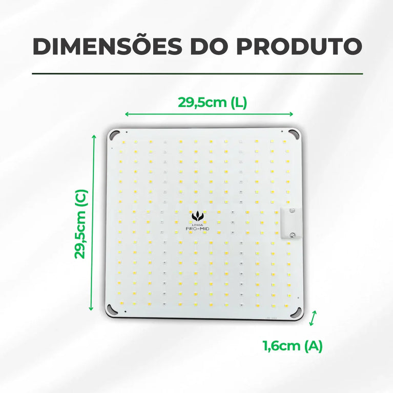 Painel de LED Quantum Board 65W PRO-MID Chips Samsung LM283B - Cultivo Indoor