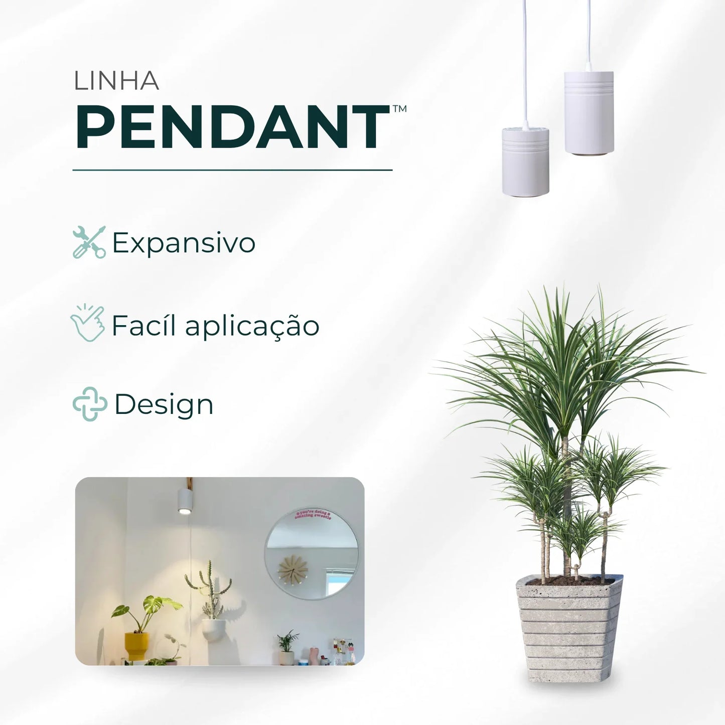 Luminária Led Paisagismo Master Plants Pendant 3000K 40° 20W