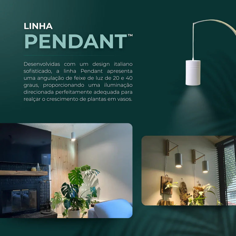 Luminária Led Paisagismo Master Plants Pendant 3000K 20° 40W