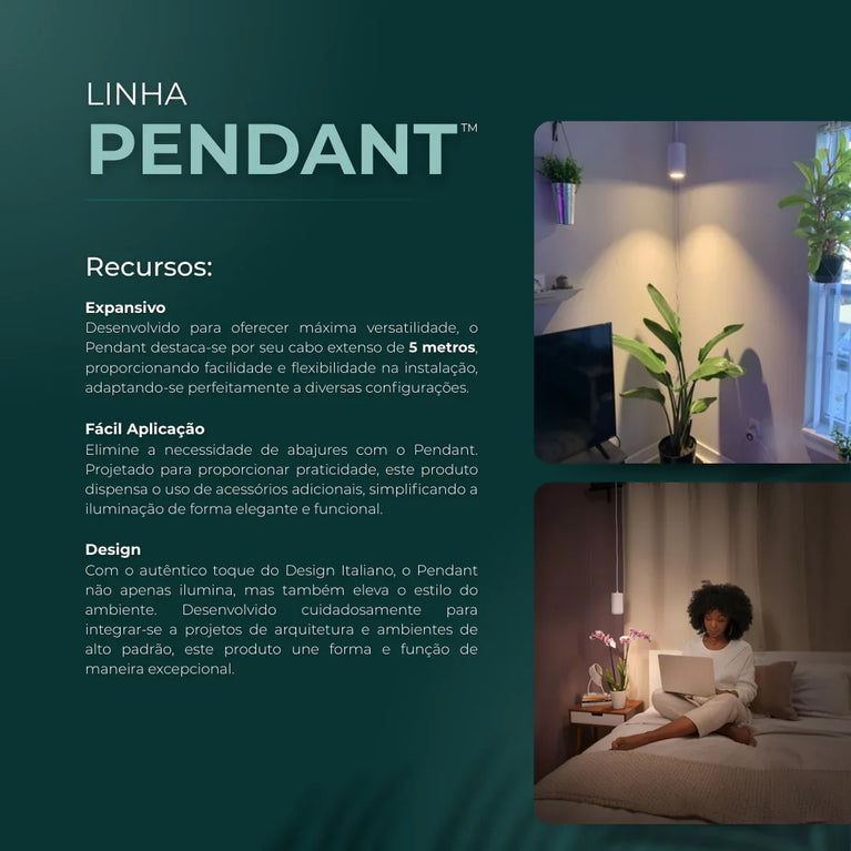 Luminária Led Paisagismo Master Plants Pendant 3000K 20° 20W