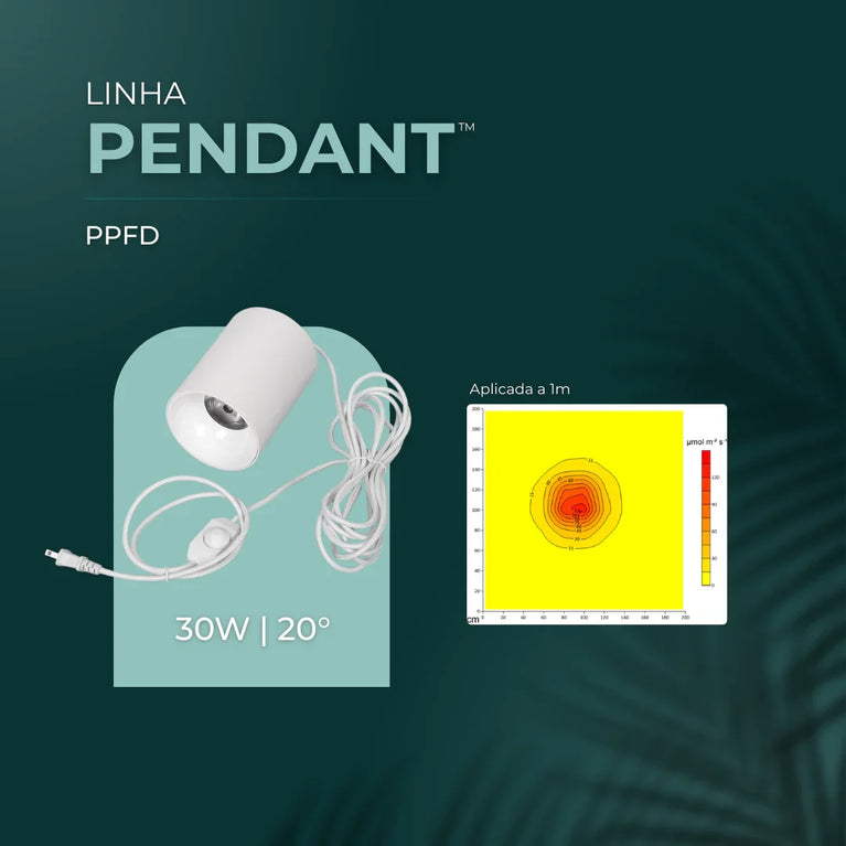 Luminária Led Paisagismo Master Plants Pendant 3000K 20° 30W