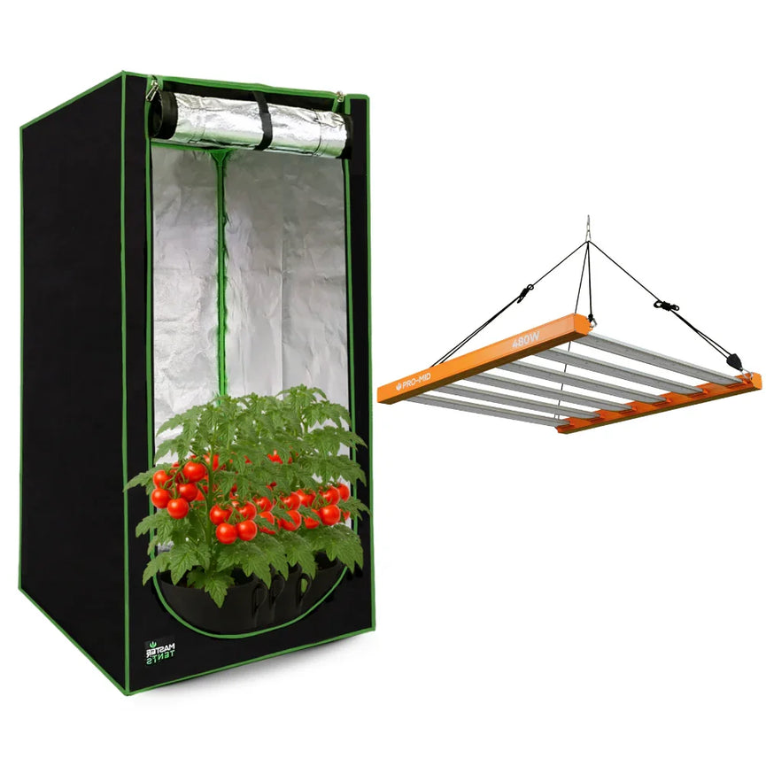 Kit de Cultivo Estufa Tenda 120x120x200 + Quantum Barra Qb 480W Samsung LM283B+