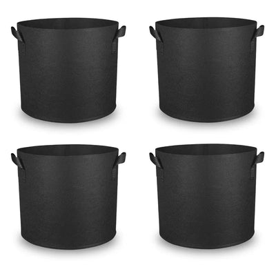 Kit 04un Vaso de Tecido Feltro 11L Redondo para Plantas Grow