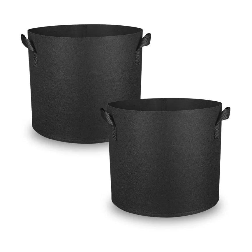 Kit 02un Vaso de Tecido Feltro 11L Redondo para Plantas Grow
