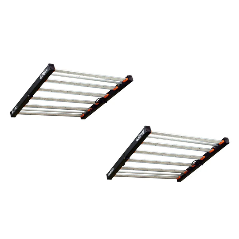 Kit 02un Painel de LED Quantum Barra 480W com Chips Samsung LM301H EVO - Cultivo Indoor