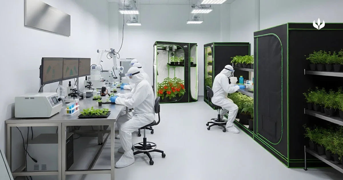 Como a iluminação artificial influencia na padronização e na velocidade de crescimento das mudas?