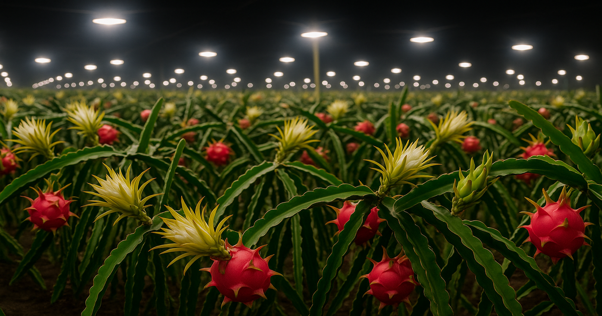 A extensão do fotoperíodo com luz artificial pode aumentar a produção de pitaya na entressafra?