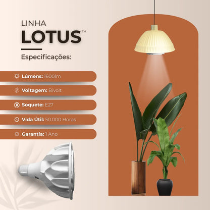 Lâmpada Led Bulbo 20w 30° E27 Cultivo Indoor Plantas Vasos