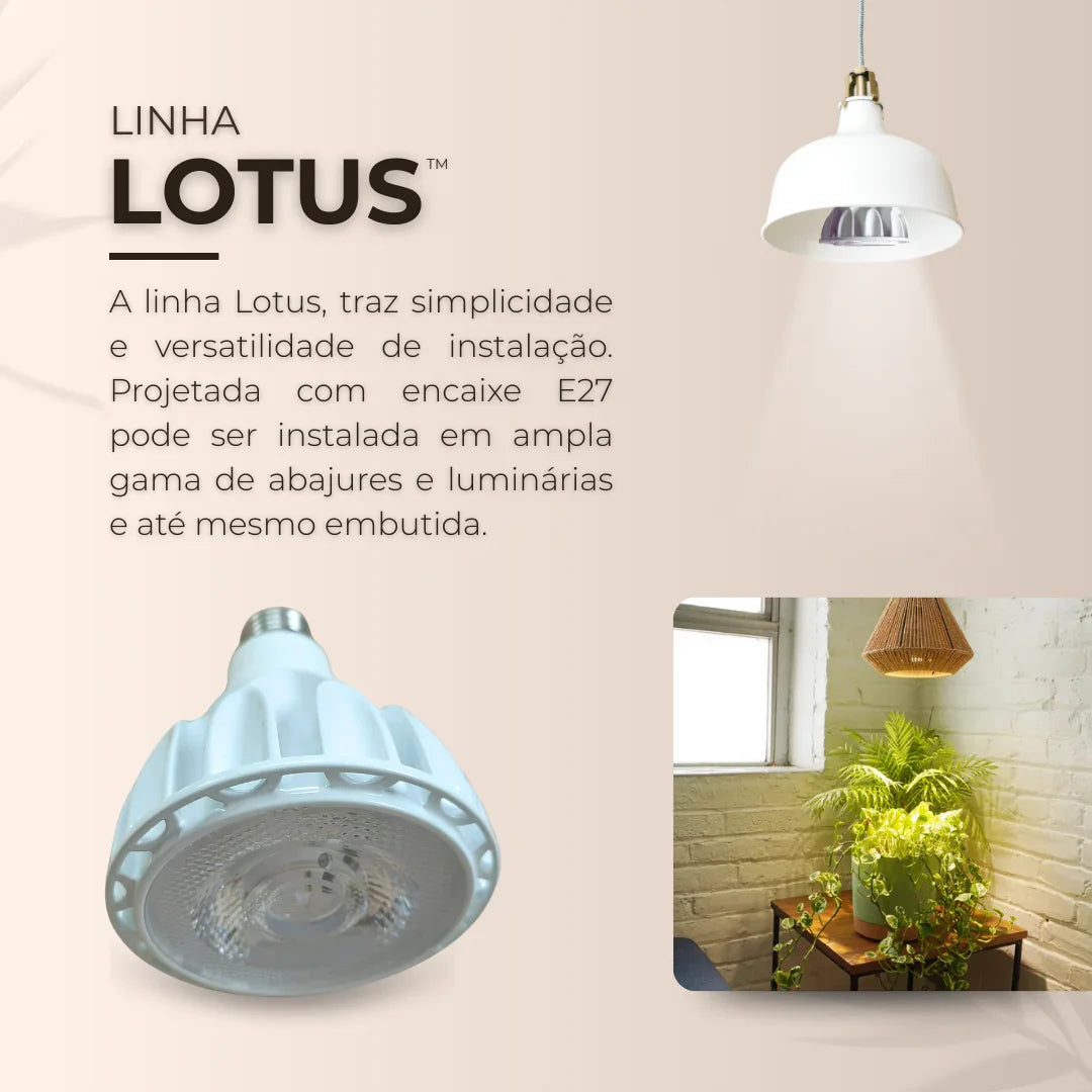 Lâmpada Led Bulbo 20w 30° E27 Cultivo Indoor Plantas Vasos