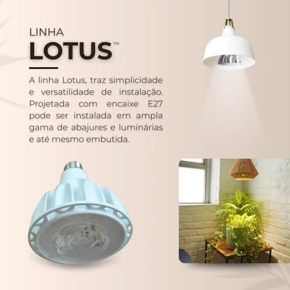 Lâmpada Led Bulbo 20w 30° E27 Cultivo Indoor Plantas Vasos