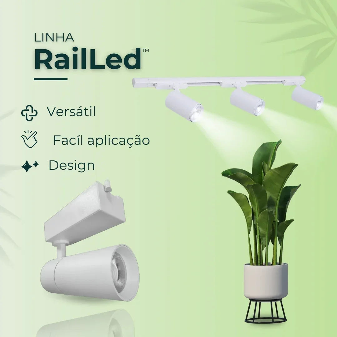 Luminária para Jardim Vertical Rail Led 3000K 36° 30W