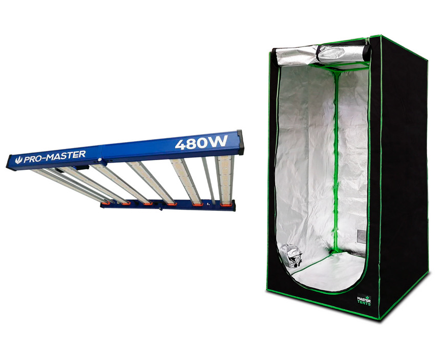 Kit de Cultivo Estufa 120x120x200 + Quantum Barra 480W PRO-MASTER Chip PRO-MASTER