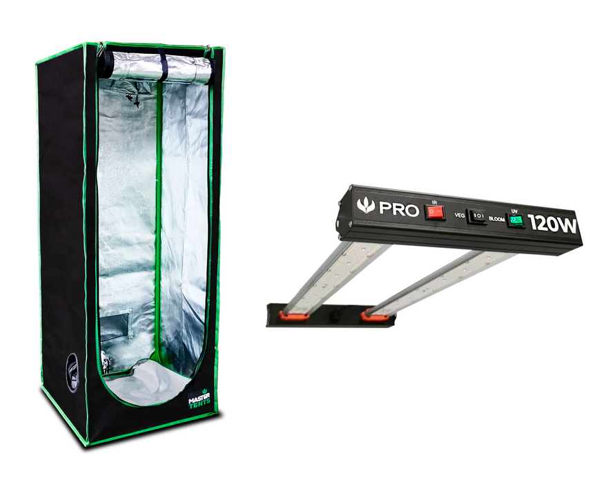 Kit de Cultivo Estufa 80x80x180 + Quantum Barra 120w PRO UV+IR Samsung LM301H EVO