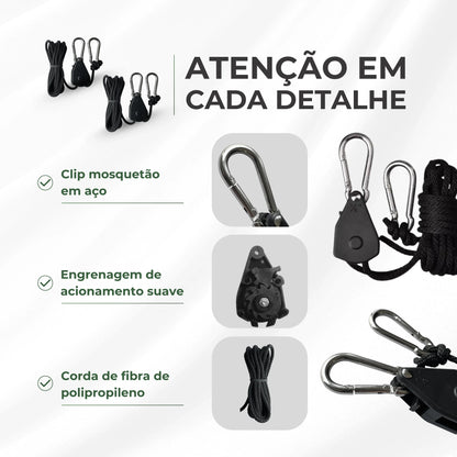 Kit Cultivo Grow Completo Estufa 150x150x200cm + LED Quantum Bar 720W Samsung LM301H + Exaustor Turbo 200MM Preto + Filtro 200mm 1000m³ + Acessórios