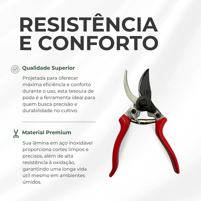 Tesoura de Titânio para Poda Galhos Jardim - Cultivo Indoor Grow