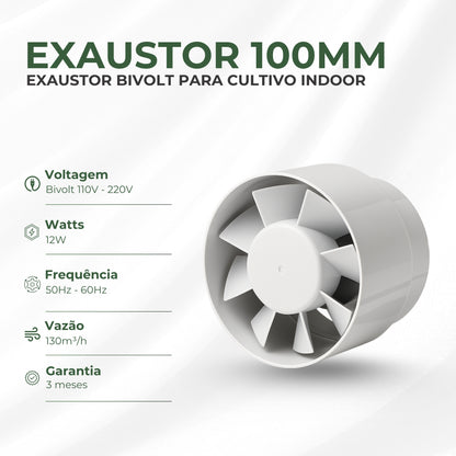 Kit de Cultivo Tenda Estufa Grow 60x60 + Quantum Board Qb 65w Chips LM283B Samsung Original + Exaustor simples 100mm