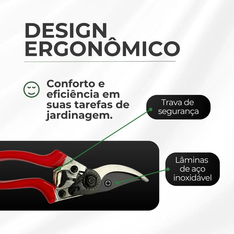 Tesoura de Titânio para Poda Galhos Jardim - Cultivo Indoor Grow