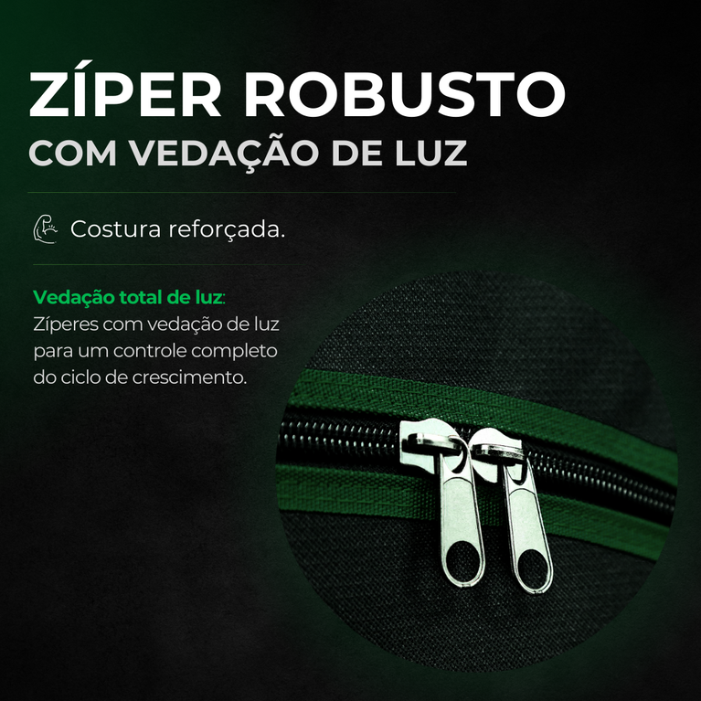 Estufa 3em1 275x120x200cm para Cultivo Indoor Master Tents  Mylar 600D PRO