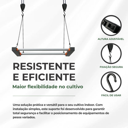 Suporte Hanger Gancho de Plástico Pendurar Grow