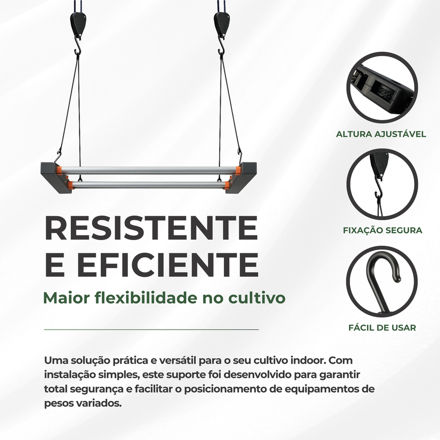 Suporte Hanger Gancho de Plástico Pendurar Grow