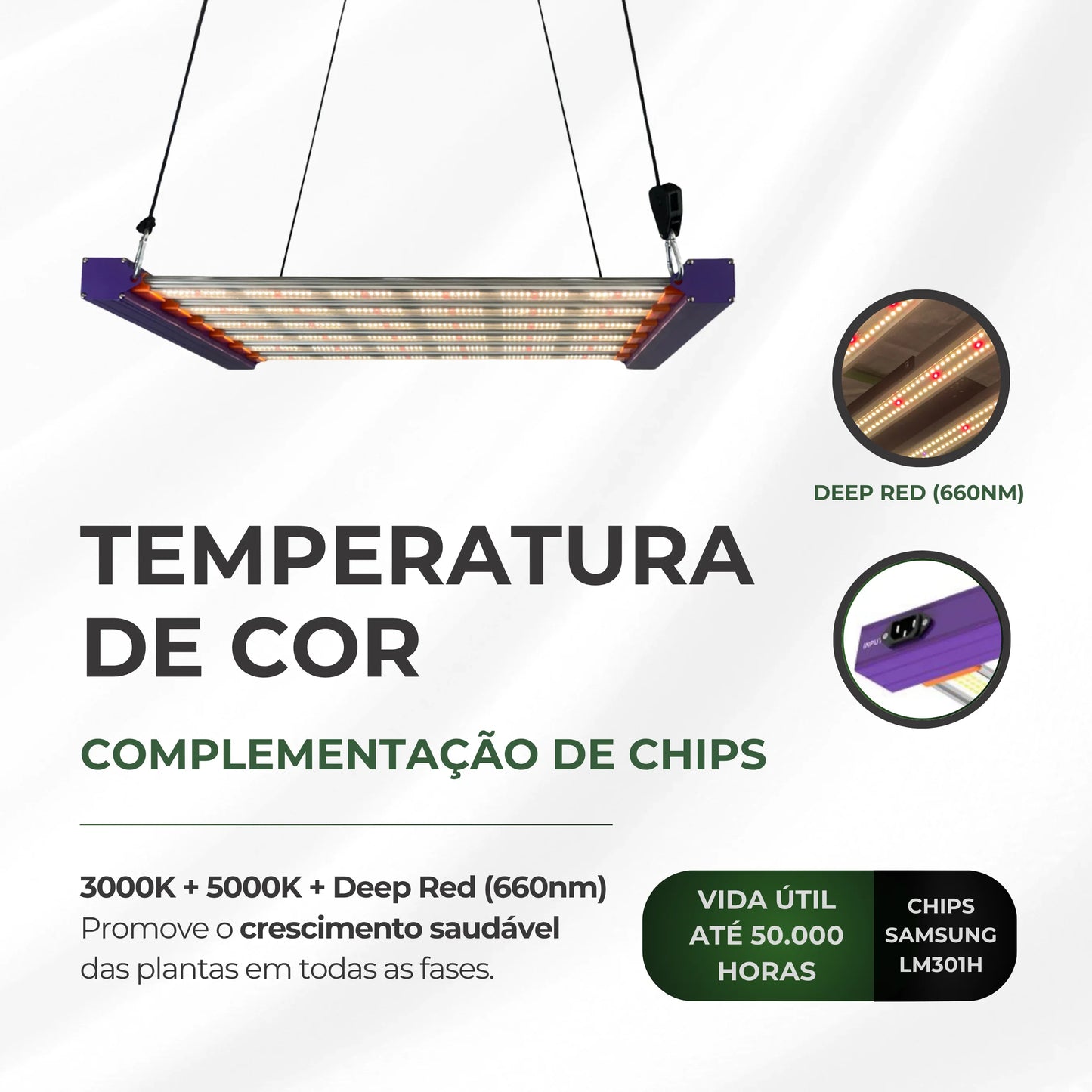 Kit Cultivo Grow Completo Estufa 100x100x200cm + LED Qb 320W Samsung LM301H + Exaustor Turbo 125MM Preto + Filtro 125mm 580m³