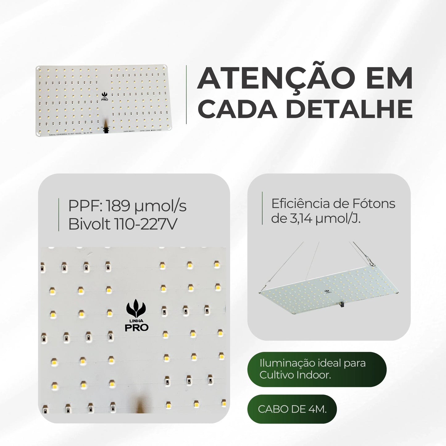 Kit de Cultivo Estufa Tenda 60x60x160 + Quantum Board Qb 65w Samsung LM301H EVO