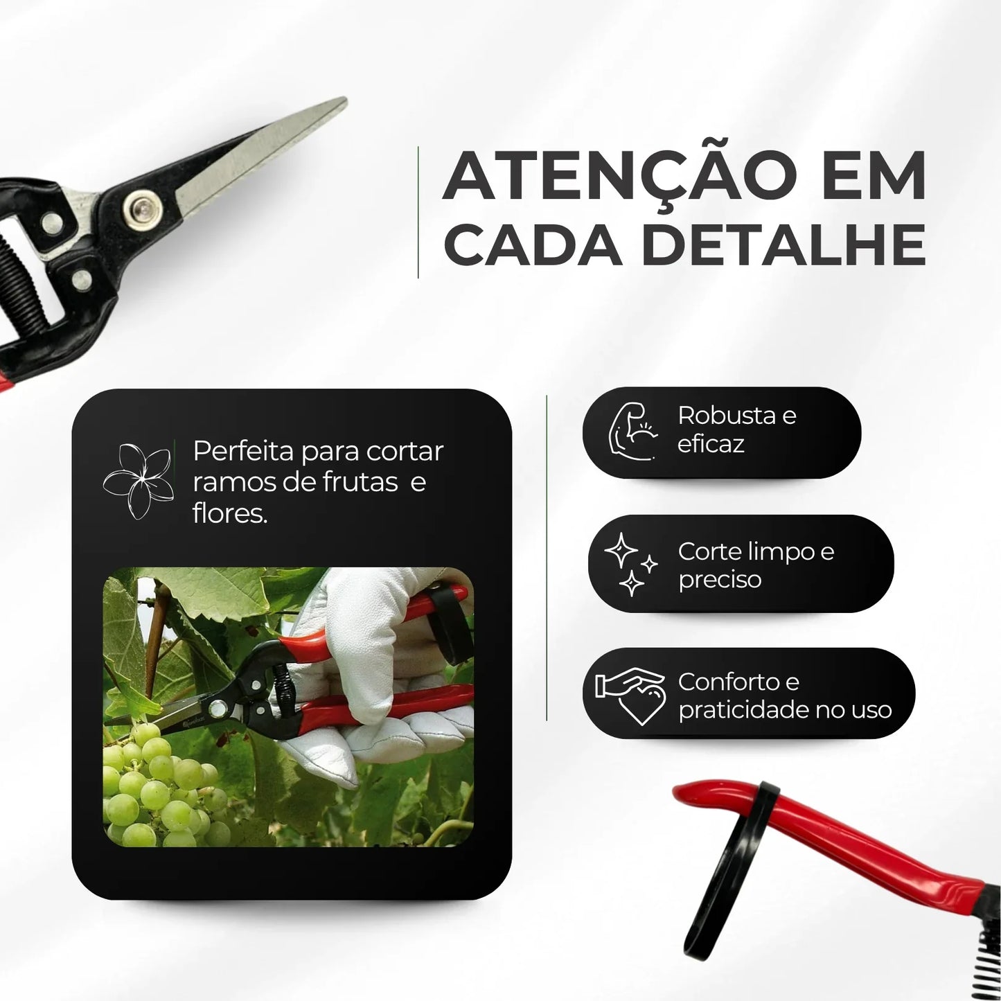 Tesoura Trimming para Poda Jardim - Cultivo Indoor Grow