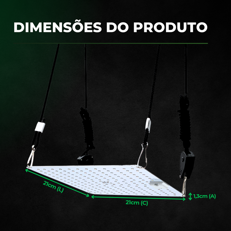 (35W) Painel de Led Quantum Board PRO-MID 35W / Chip Samsung LM283B + Deep RED 660nm Master Plants