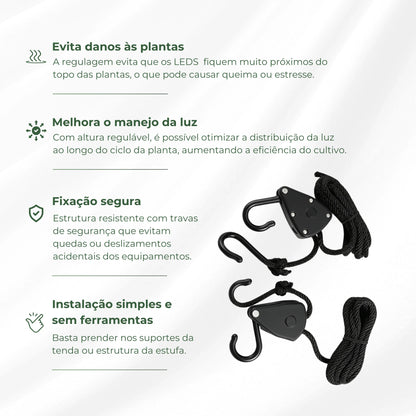 Suporte Hanger Gancho de Plástico Pendurar Grow