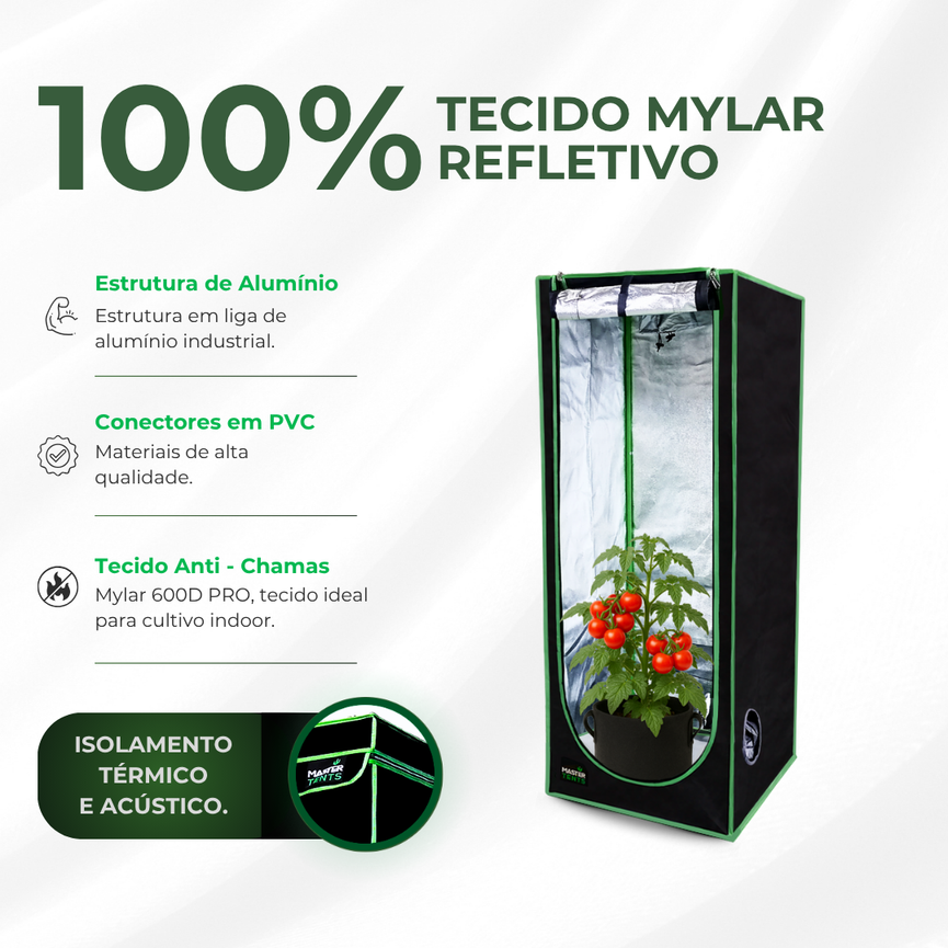 Kit de Cultivo Estufa Tenda 40x40x120 + Quantum Board Qb 35w Samsung LM283B+