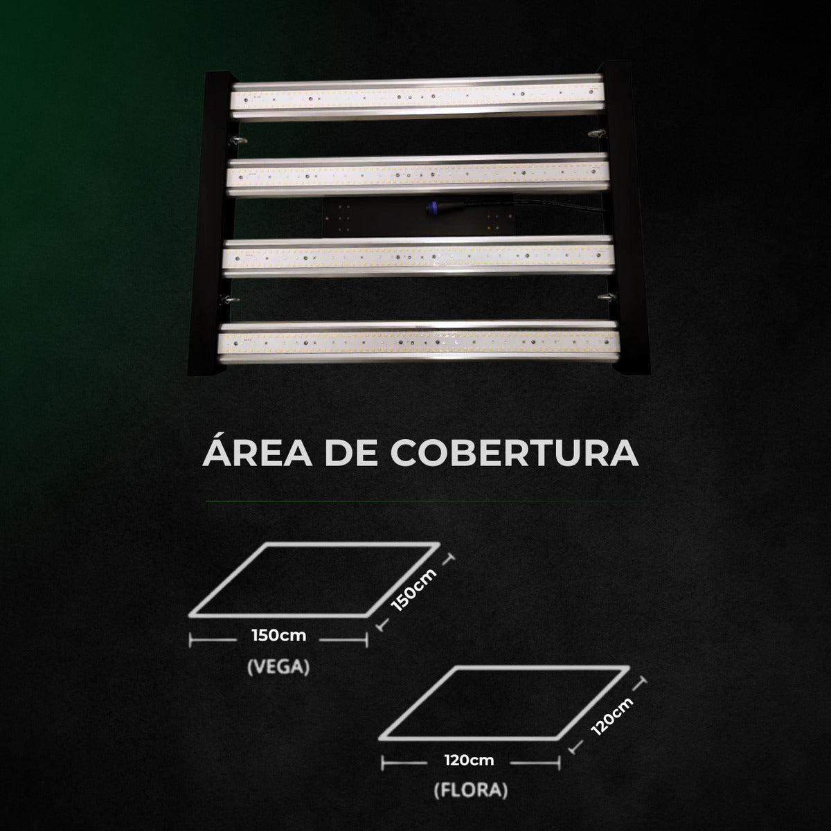 Kit de Cultivo Estufa Tenda 100x100x200 + Quantum Barra Qb 480W PRO LM301H EVO