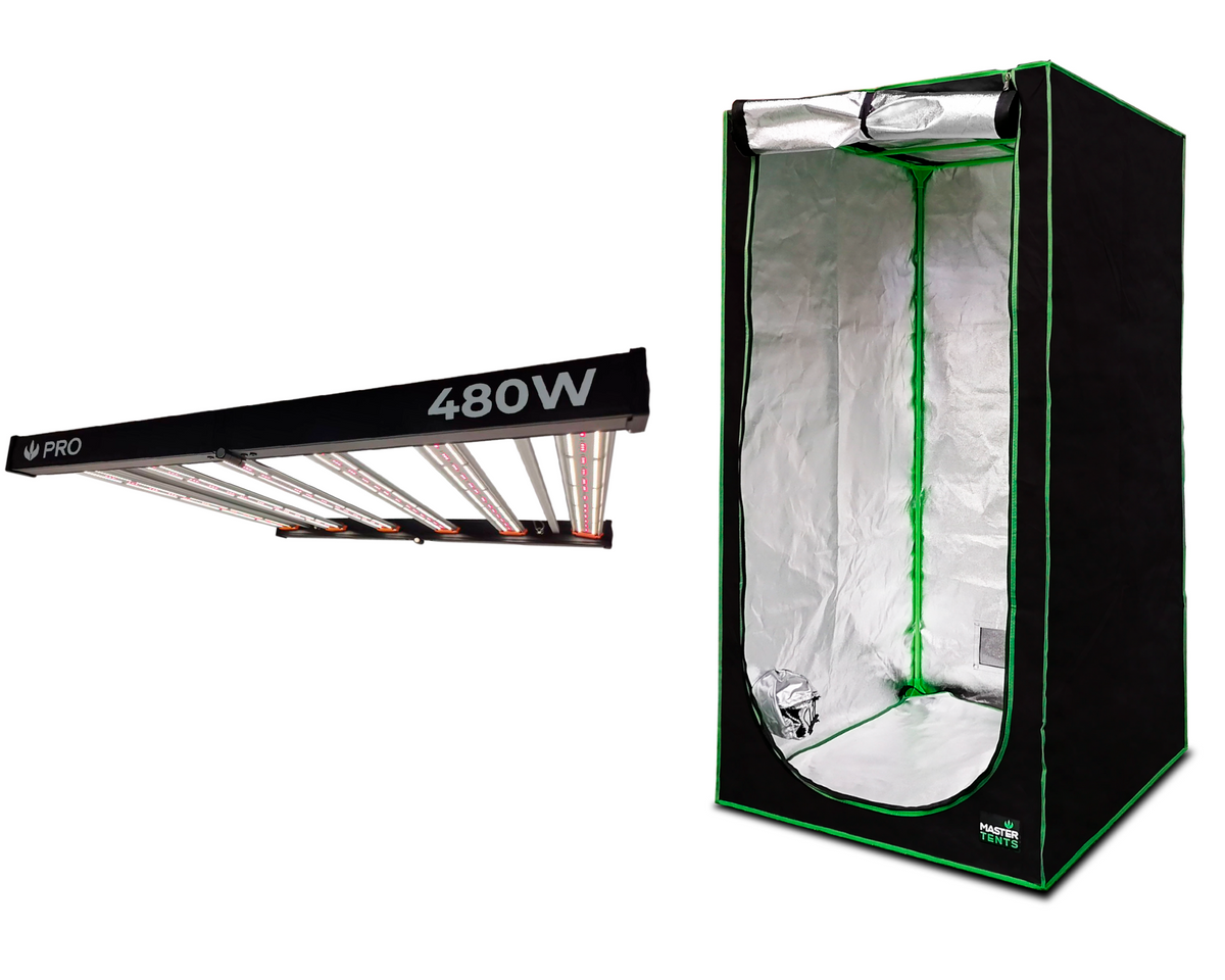 Kit de Cultivo Estufa Tenda 120x120x200 + Quantum Barra Qb 480W PRO Samsung LM301H EVO
